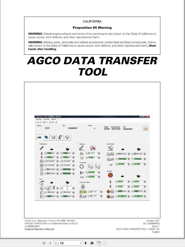 AGCO Data Transfer Tool Manual 1