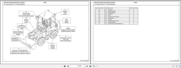 Ahlmann Loader AS50 Parts Catalog 1