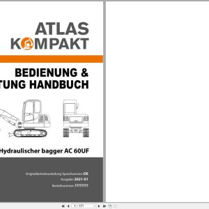 Atlas Crawler Hydraulic Excavator AC60UF Operation and Maintenance Manual 1