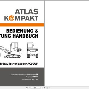 Atlas Hydraulic Excavator AC90UF Operation and Maintenance Manual 1