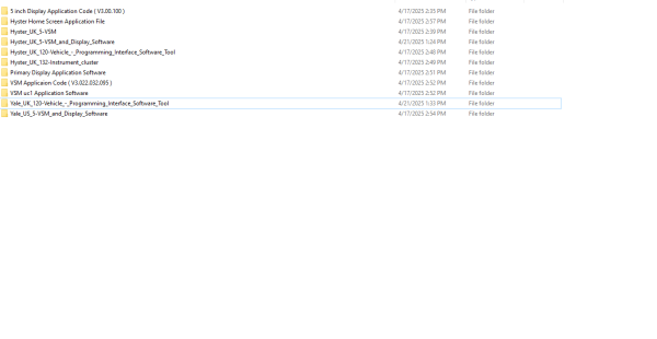 Collection File and Software use for HYPro Hyster and Yale Programing Tool V3.2.3
