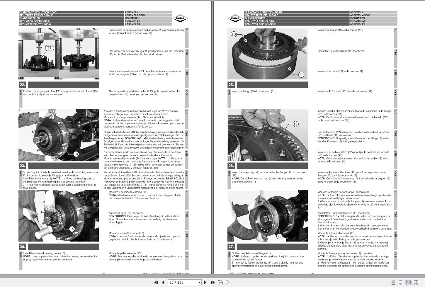 Dana Steering Axle MO770 504S10 Maintenance and Repair Manual 2
