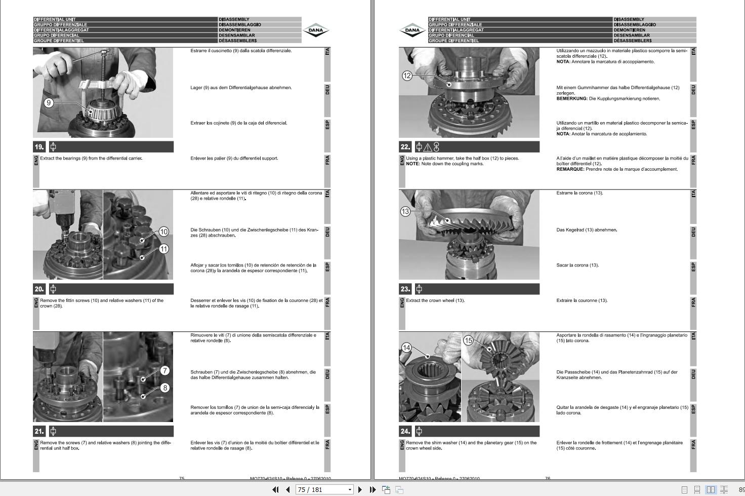 Dana Steering Axle MO770 624S10 Maintenance and Repair Manual 2
