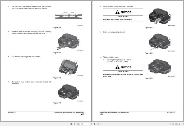 Develon Excavator DX225LC 7 Operation And Maintenance Manual 950106 02500DEN 2023 2