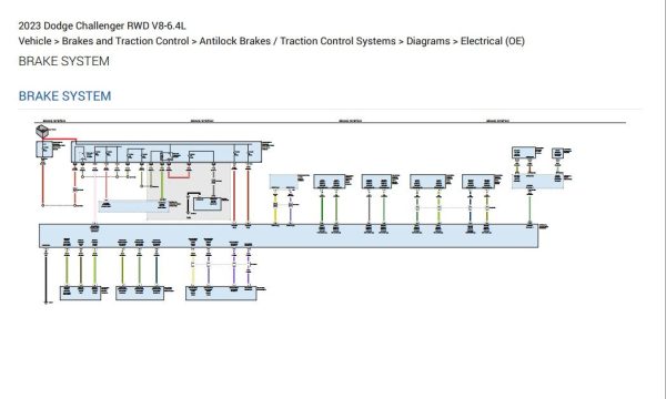 Dodge Challenger V8 6.4L 2023 Electronic Wiring Diagram 1