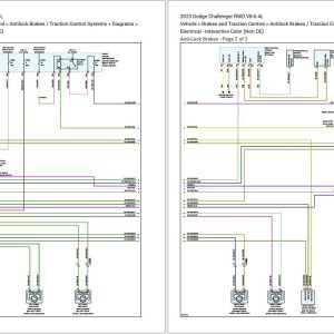 Dodge Challenger V8 6.4L 2023 Electronic Wiring Diagram 2