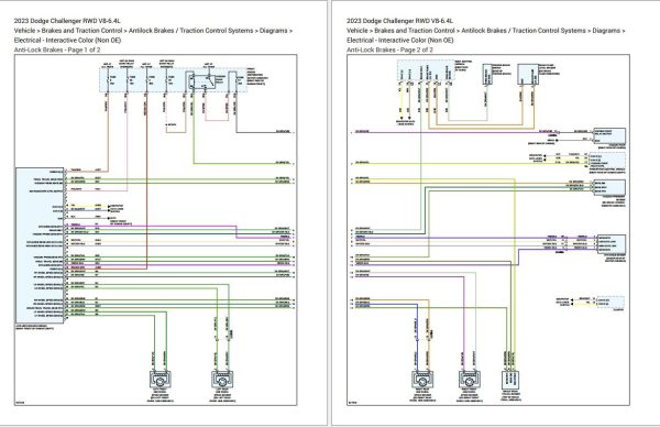 Dodge Challenger V8 6.4L 2023 Electronic Wiring Diagram 2