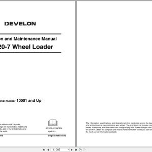 Doosan Wheel Loader DL320 7 Operation and Maintenance Manual 1