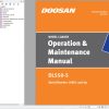 Doosan Wheel Loader DL550 5 Operation and Maintenance Manual 950106 01245NA 1 2014 1