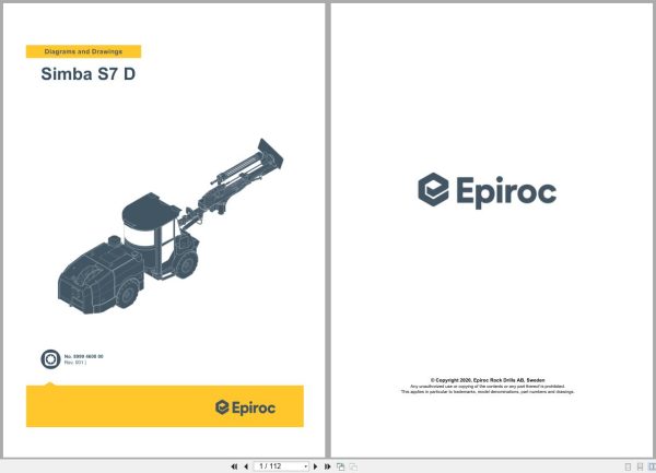 Epiroc Drill Rig Simba S7 D Hydraulic Electrical Schematic 1