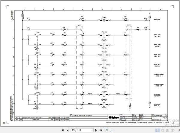 Epiroc Drill Rig Simba S7 D Hydraulic Electrical Schematic 2