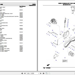 Fendt Combine 5250E Parts Catalog 3906036 11.2018 2