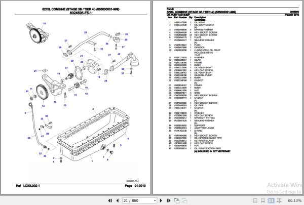 Fendt Combine 6275L Parts Catalog 3906390 03.2019 3