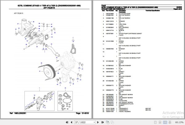 Fendt Combine 6275L Parts Catalog 6246523 09.2019 3