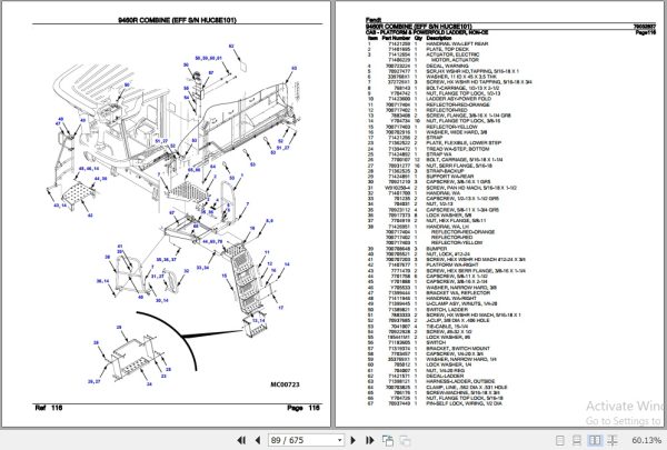 Fendt Combine 9460R Parts Catalog 79032837 02.2011 3