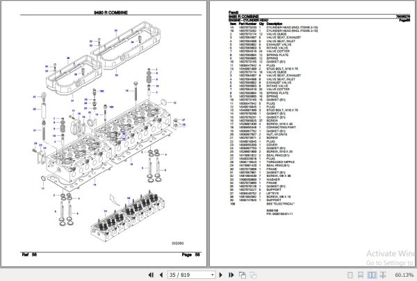 Fendt Combine 9480 R Parts Catalog 79035276 08.2011 3