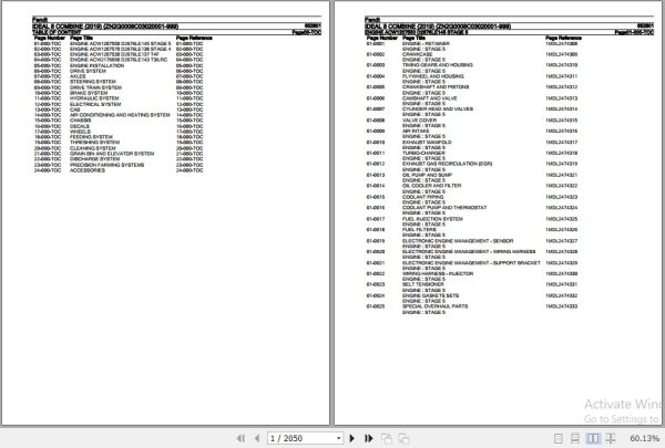 Fendt Combine Ideal 8 Parts Catalog 652801 2019 1