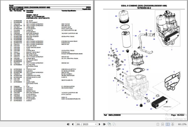 Fendt Combine Ideal 9 Parts Catalog 652904 2020 3