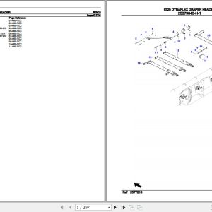 Fendt Harvesting Dynaflex Draper Header 9325 Parts Catalog 652415 10.2020 1