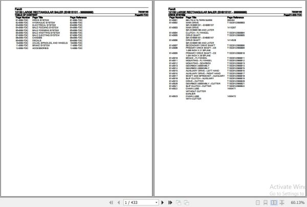 Fendt Large Rectangular Baler 12130 Parts Catalog 79036165 07.2020 1