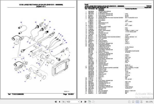 Fendt Large Rectangular Baler 12130 Parts Catalog 79036165 07.2020 3