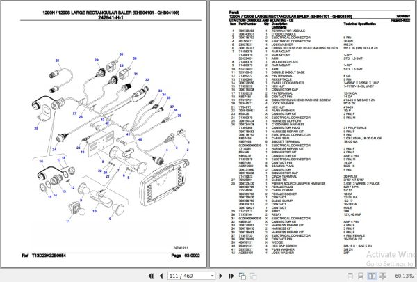 Fendt Large Rectangular Baler 1290N 1290S Parts Catalog 79035897 07.2020 3