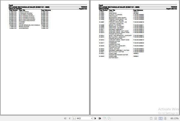 Fendt Large Rectangular Baler 870 Parts Catalog 79036425 08.2014 1