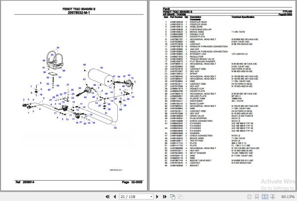 Fendt Loader Wagon Tigo 35 40 50 S Parts Catalog FTFLA00 10.2020 3