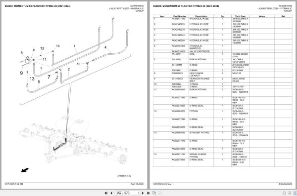 Fendt Momentum 60 Planter FTPM24 30 2021 2024 Spare Parts Catalog 3