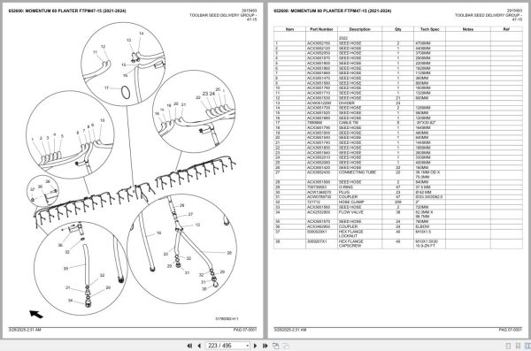 Fendt Momentum 60 Planter FTPM47 15 2021 2024 Spare Parts Catalog 2
