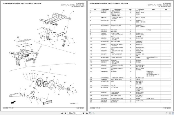 Fendt Momentum 60 Planter FTPM48 15 2021 2024 Spare Parts Catalog 2