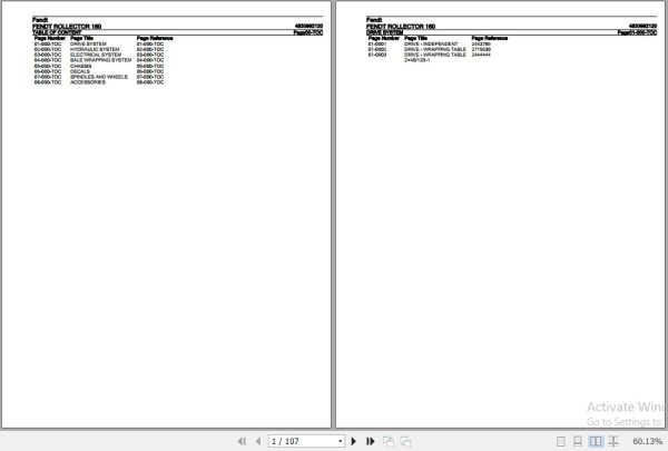 Fendt Rollector 160 Parts Catalog 4830992120 10.2020 1
