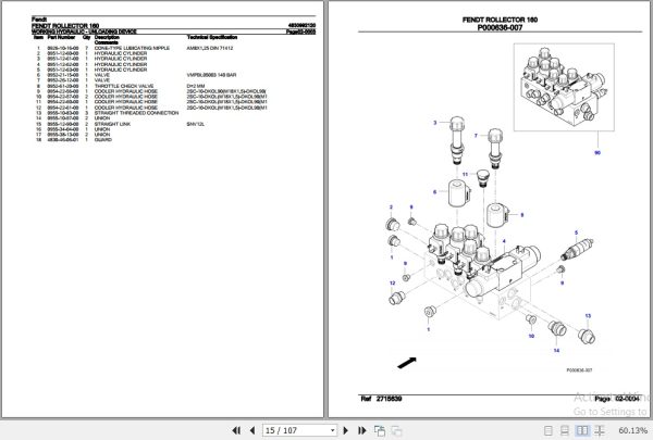 Fendt Rollector 160 Parts Catalog 4830992120 10.2020 2