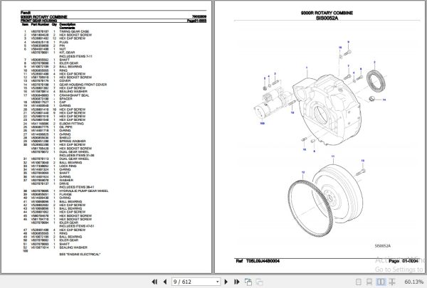 Fendt Rotary Combine 9300R Parts Catalog 79032839 07.2018 3