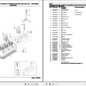 Fendt Sprayer RG1300C Rogator Chassis and Systems Parts Catalog 652466 2018 2021 2