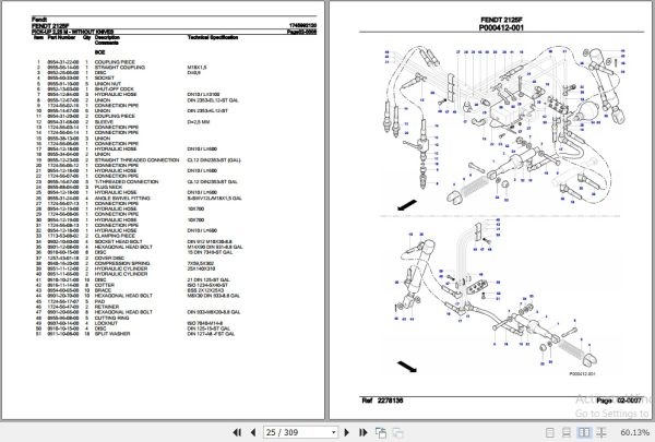 Fendt Square Baler 2125F Parts Catalog 1745992120 02.2018 3
