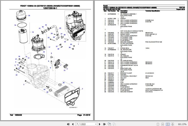 Fendt Tractor 1038NA S4 Parts Catalog F527105 11.2019 2