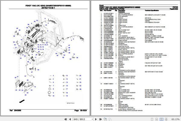 Fendt Tractor 1042 LRC Gen2 Parts Catalog F537003 02.2020 3
