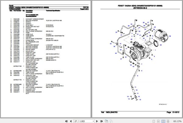 Fendt Tractor 1042NA Gen2 Parts Catalog F537105 02.2020 2