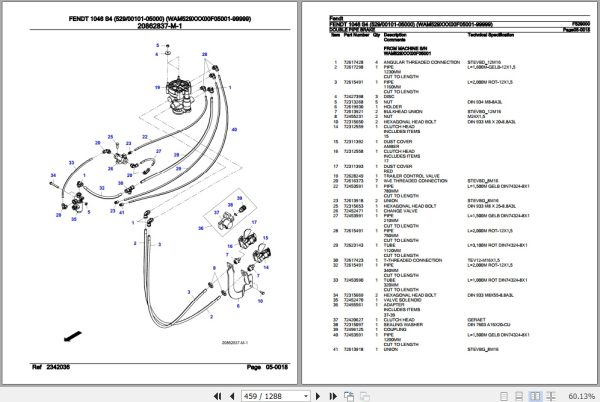 Fendt Tractor 1046 S4 Parts Catalog F529000 11.2019 3