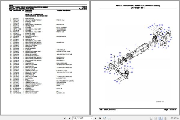 Fendt Tractor 1046NA Gen2 Parts Catalog F538105 02.2020 2