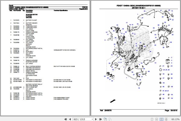 Fendt Tractor 1046NA Gen2 Parts Catalog F538105 02.2020 3