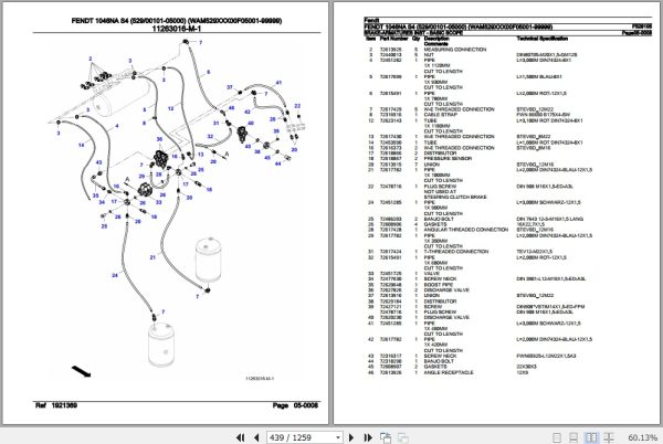 Fendt Tractor 1046NA S4 Parts Catalog F529105 11.2019 3