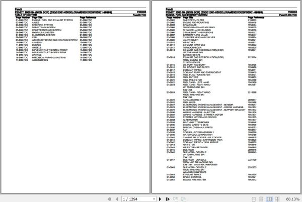 Fendt Tractor 1050 S4 Parts Catalog F530003 10.2019 1