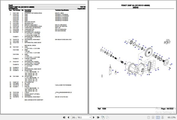 Fendt Tractor 208P NA Parts Catalog F221105 01.2020 3