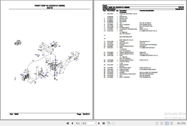 Fendt Tractor 209P NA Parts Catalog F222105 01.2020 3