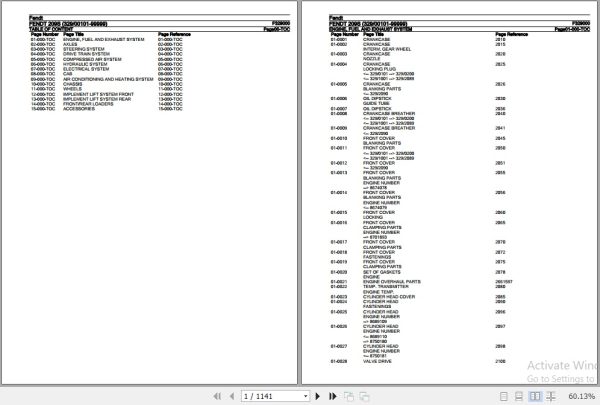 Fendt Tractor 209S Parts Catalog F329000 09.2020 1