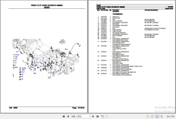 Fendt Tractor 211P Vario Parts Catalog F274000 01.2020 3