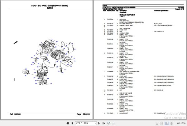 Fendt Tractor 512 Vario SCR Parts Catalog F413000 09.2019 3
