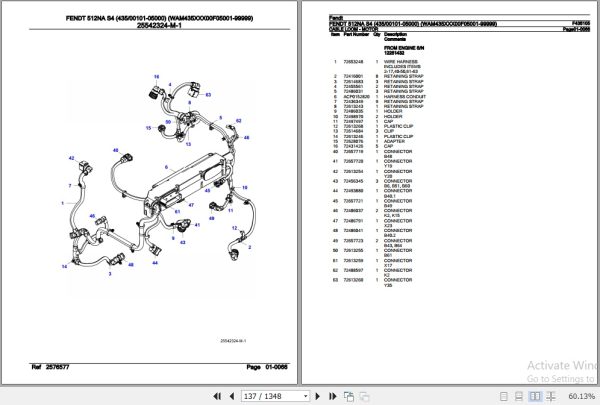 Fendt Tractor 512NA S4 Parts Catalog F435105 07.2020 2